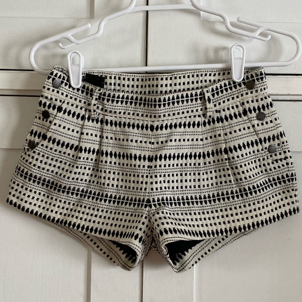 Lined Embroidered French Brand Shorts